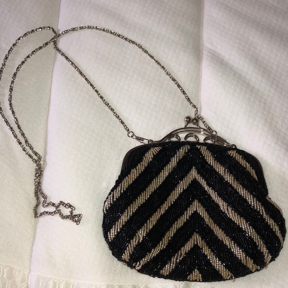 Black evening clutch